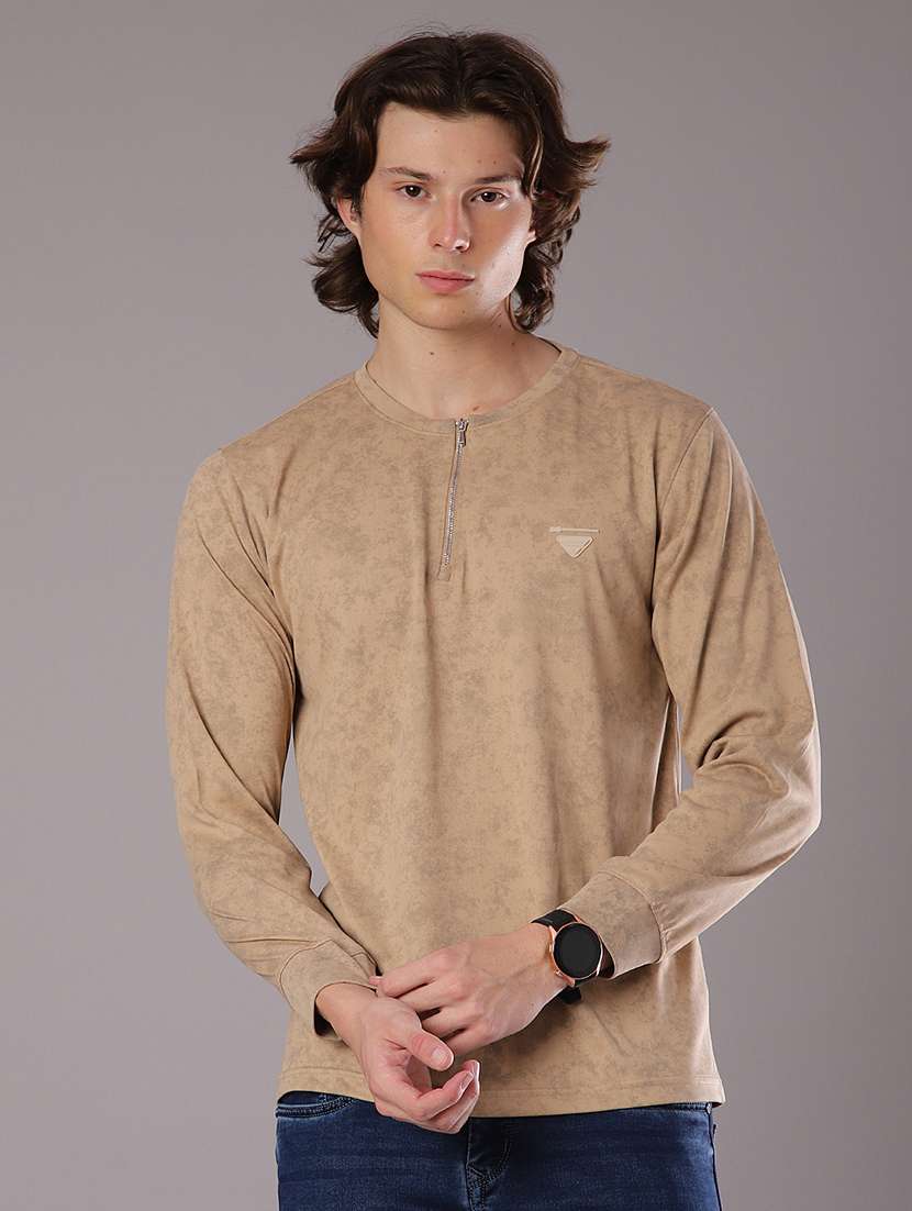 men solid long sleeve regular fit t-shirt - 21997584 -  Standard Image - 1