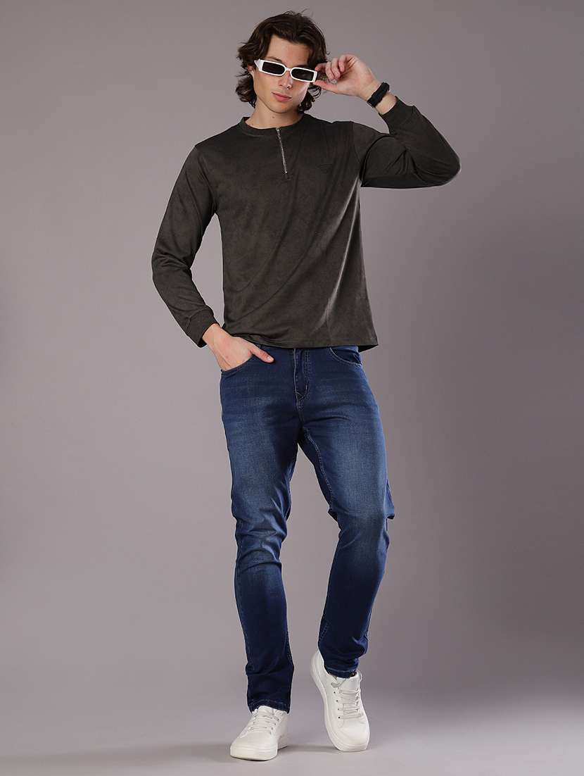 men solid long sleeve regular fit t-shirt - 21997585 -  Standard Image - 4