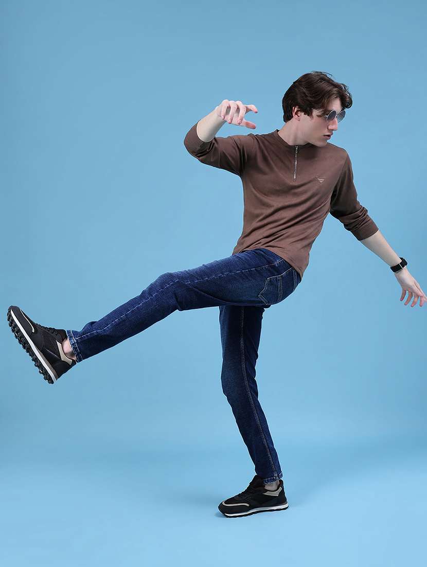 men solid long sleeve regular fit t-shirt - 21997586 -  Standard Image - 4