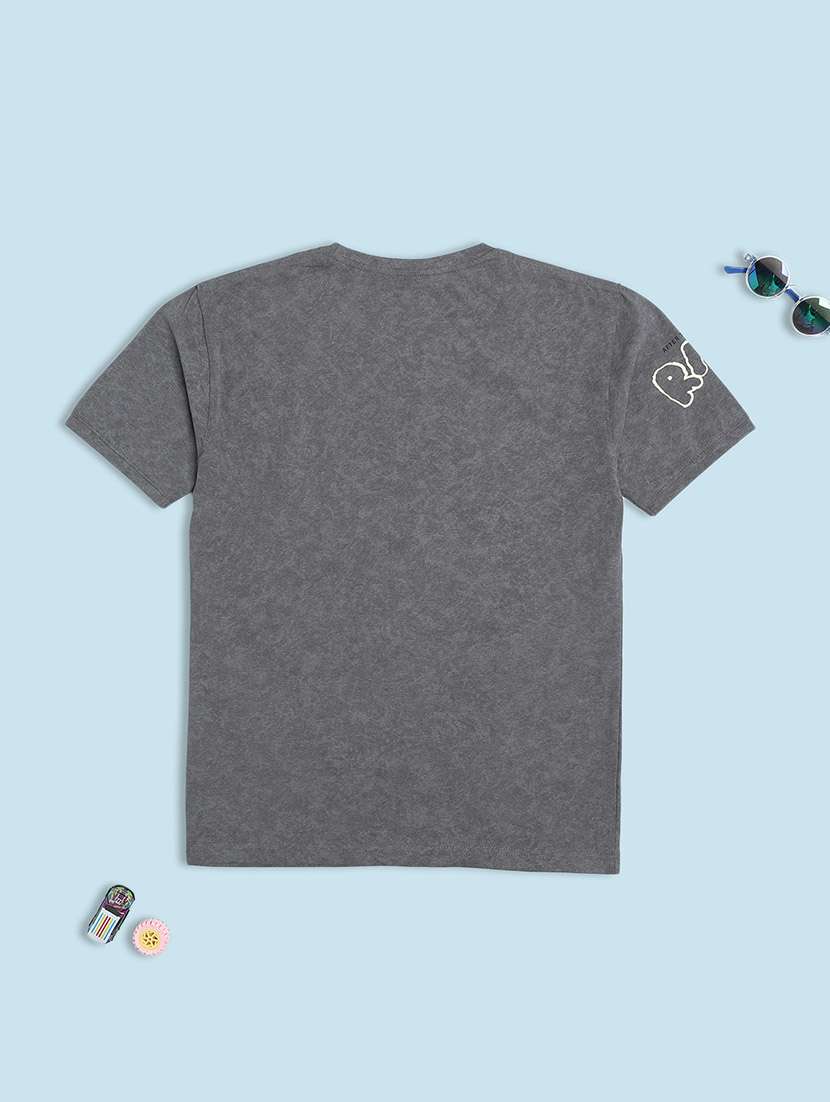 boys round neck short sleeves t-shirt - 21997599 -  Standard Image - 1