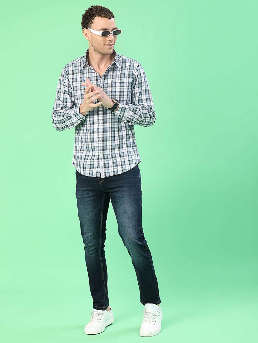 men checkered long sleeve regualr fit casual shirt - 21997616 -  Standard Image - 4