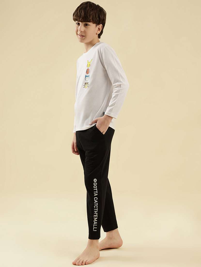 boys printed long sleeve nightwear pyjama set - 21997799 -  Standard Image - 1