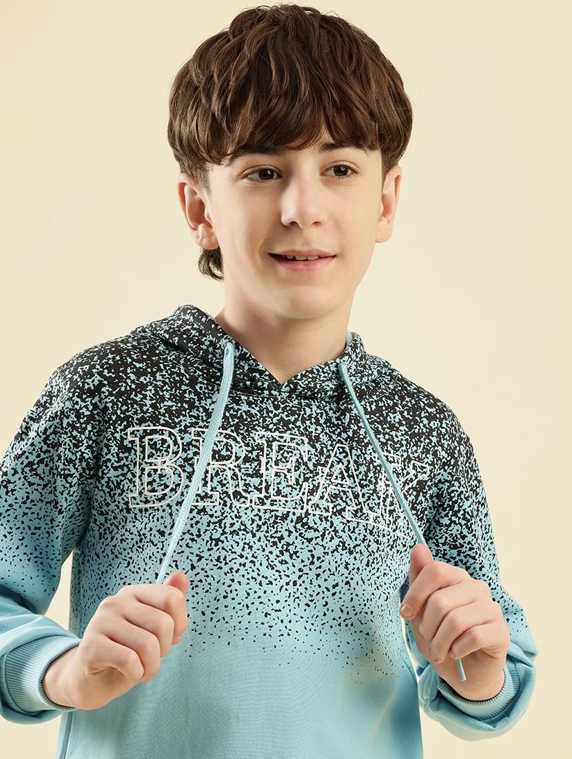 boys printed long sleeve hooded sweatshirt - 21997802 -  Standard Image - 1