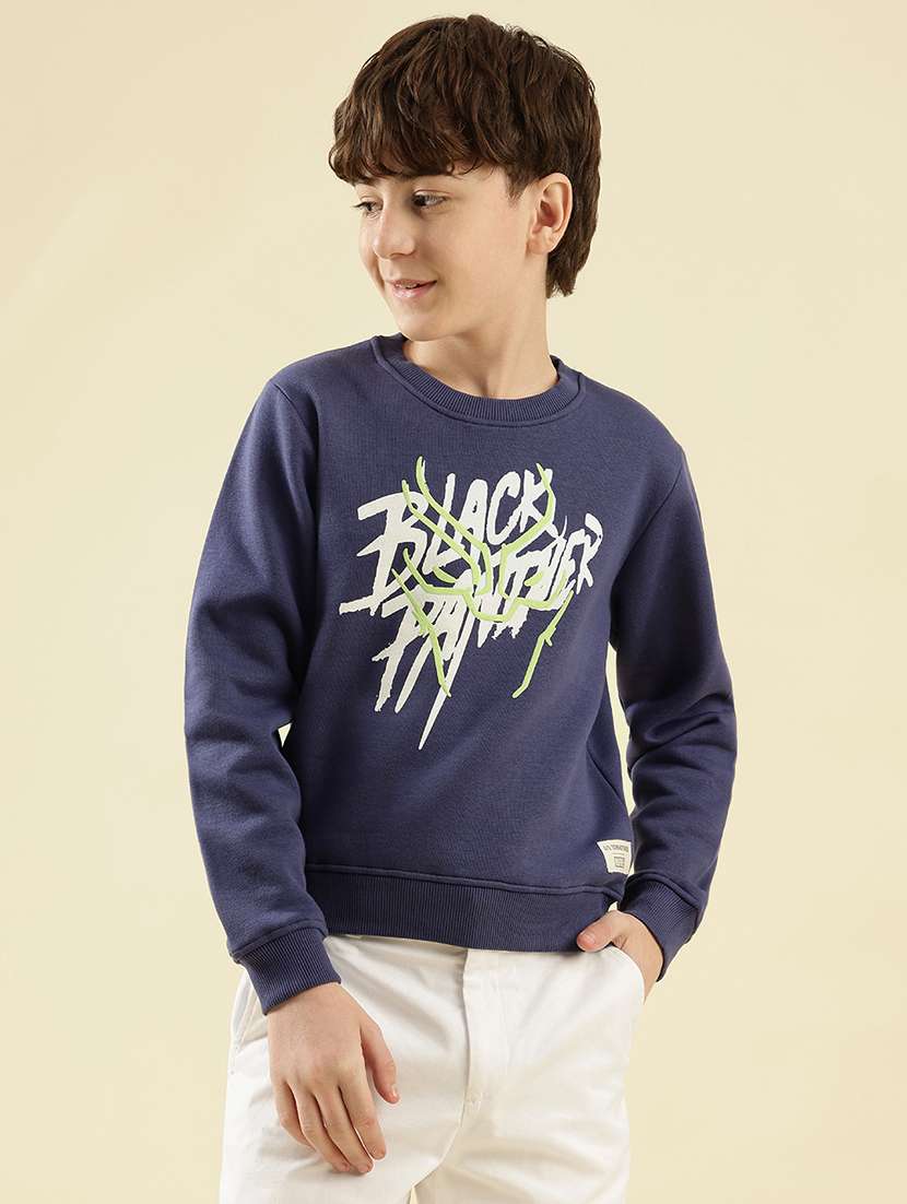 boys printed long sleeve sweatshirt