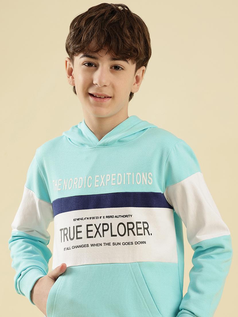 boys printed long sleeve hooded sweatshirt - 21997819 - Standard Image - 4