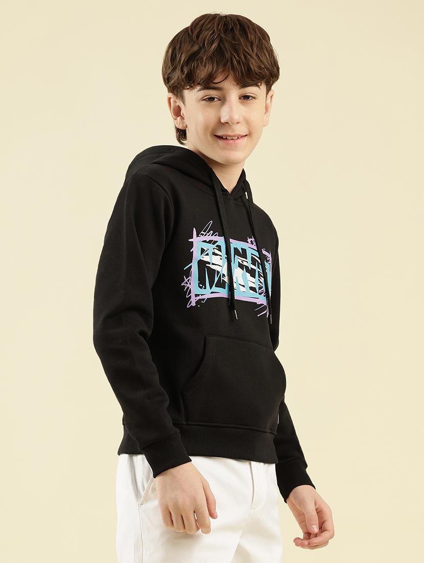 boys printed long sleeve hooded sweatshirt - 21997830 - Standard Image - 1
