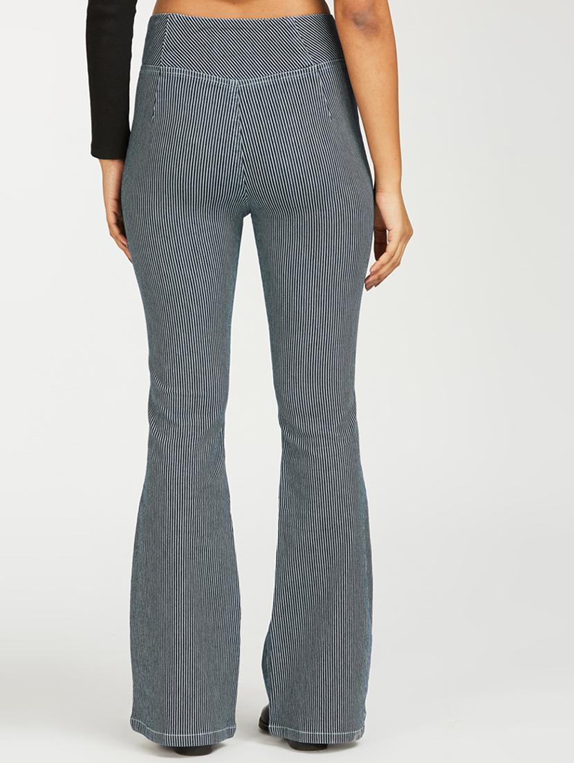 women striped high rise bootcut jegging - 21997892 - Standard Image - 4