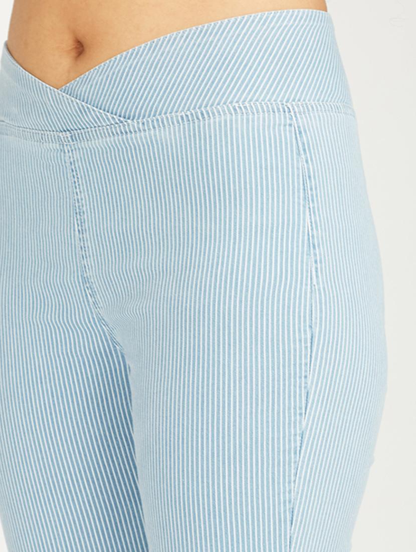 women striped mid rise bootcut jegging - 21997893 - Standard Image - 6