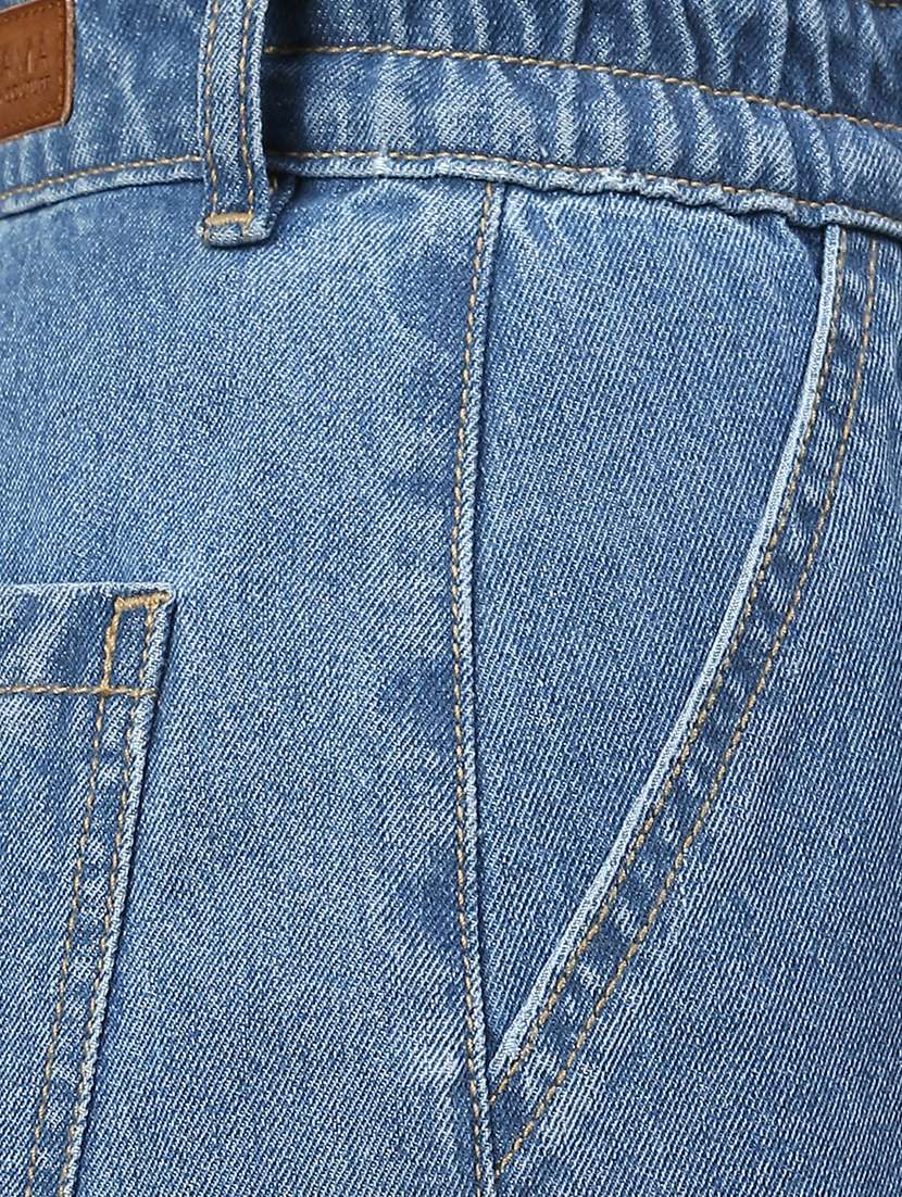 women solid high rise relaxed fit cargo - 21997894 -  Standard Image - 4