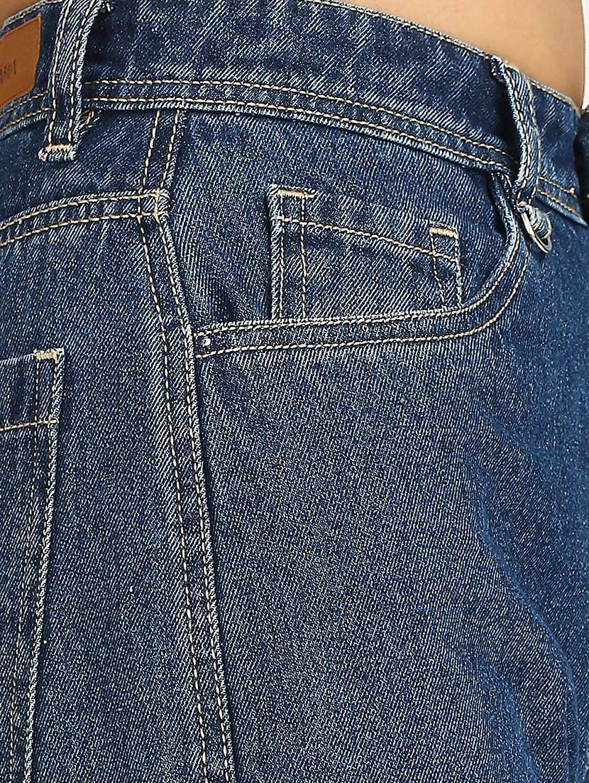 women solid high rise baggy cargo - 21997897 -  Standard Image - 6