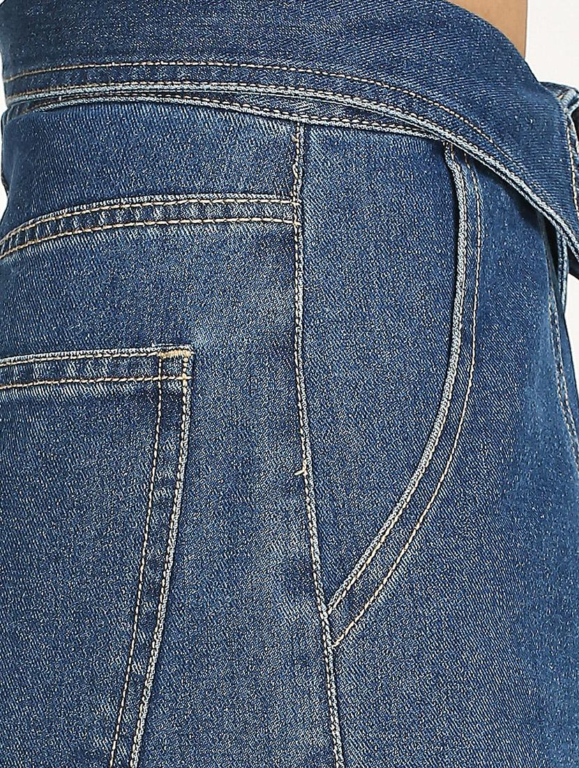 women solid high rise wide leg jean - 21997899 - Standard Image - 6