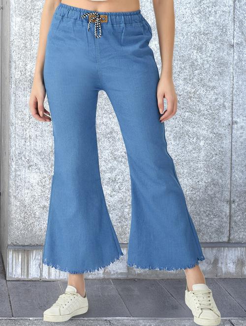 women solid mid rise bootcut jean - 21997903 -  Standard Image - 0