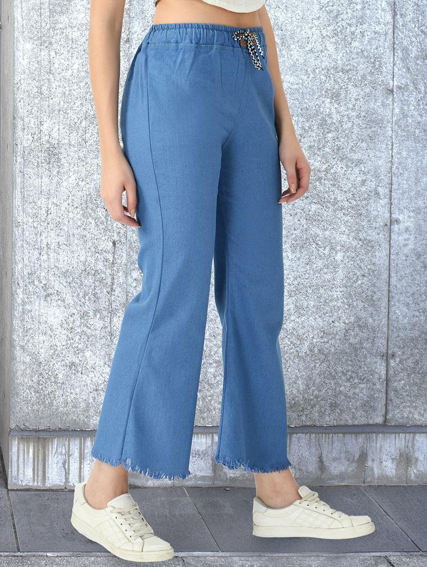 women solid mid rise bootcut jean - 21997903 -  Standard Image - 1