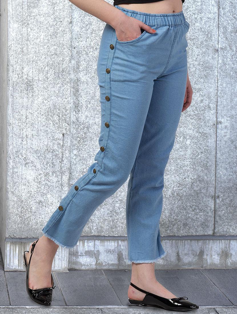 women solid mid rise bootcut jean - 21997906 -  Standard Image - 1