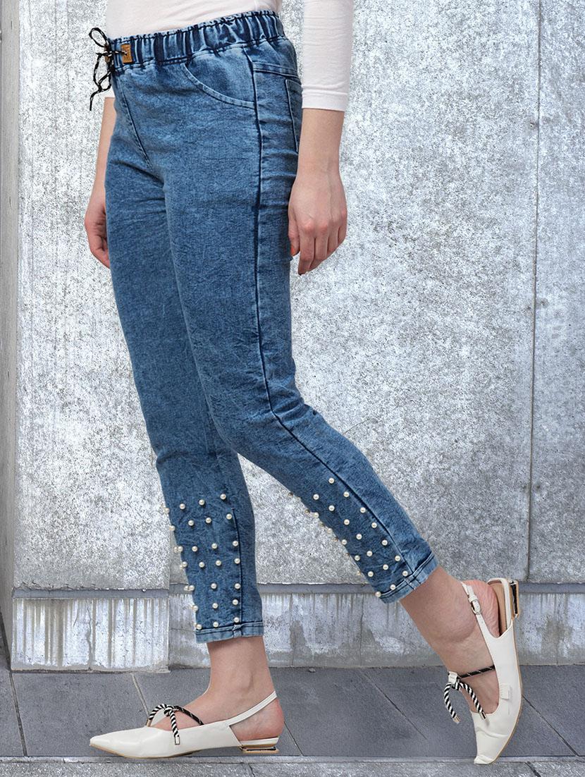 women embellished mid rise slim fit jean - 21997911 -  Standard Image - 1