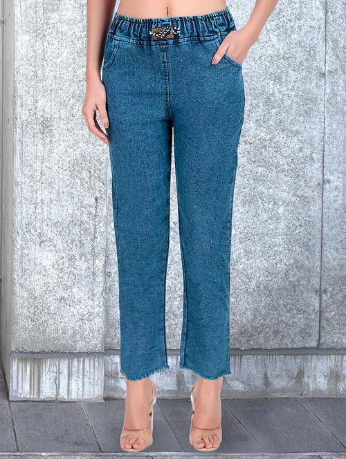 women washed mid rise bootcut jean - 21997914 -  Standard Image - 0