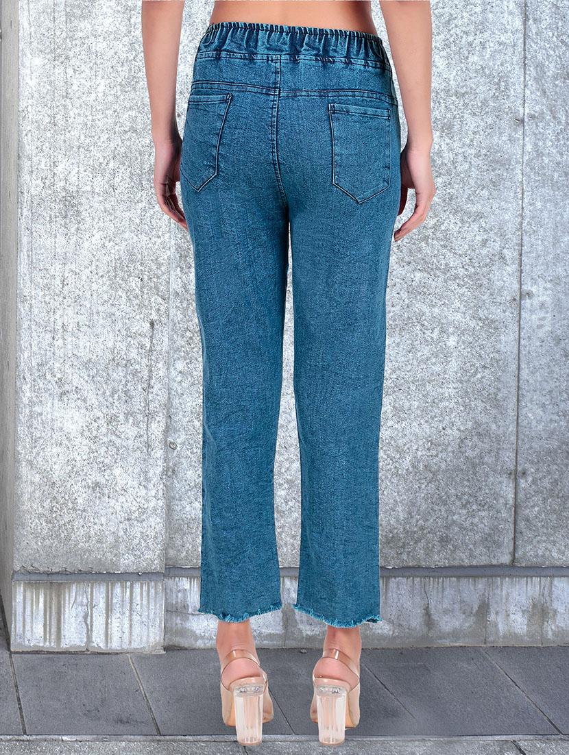 women washed mid rise bootcut jean - 21997914 -  Standard Image - 1