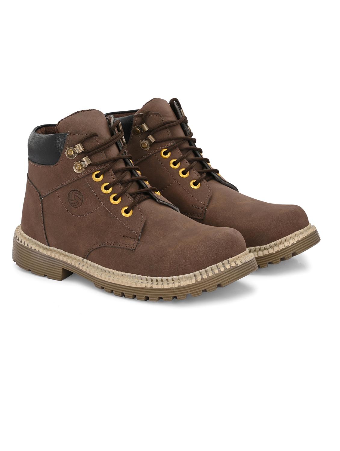 men brown lace up boot - 21998010 - Standard Image - 1