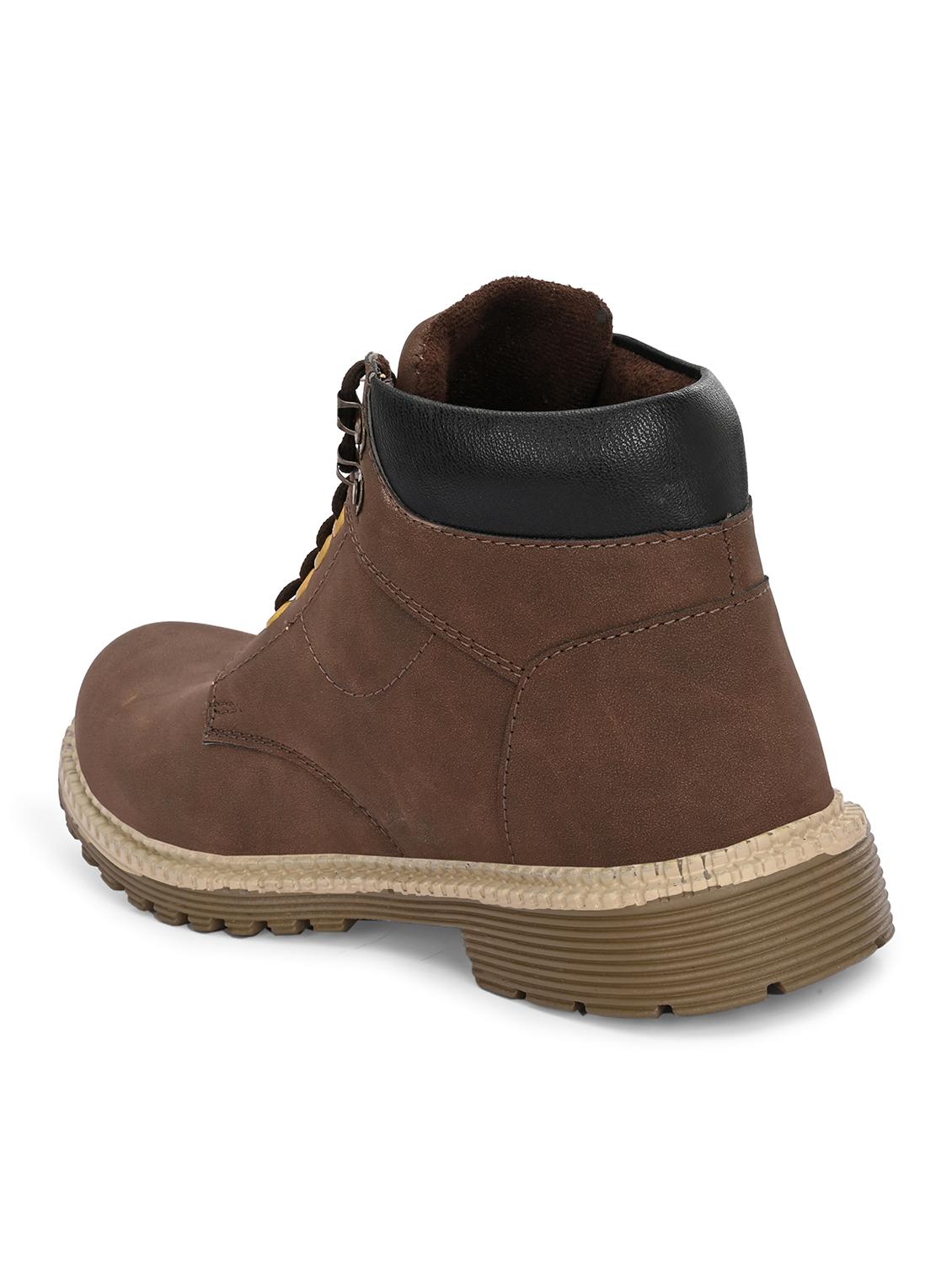 men brown lace up boot - 21998010 - Standard Image - 4
