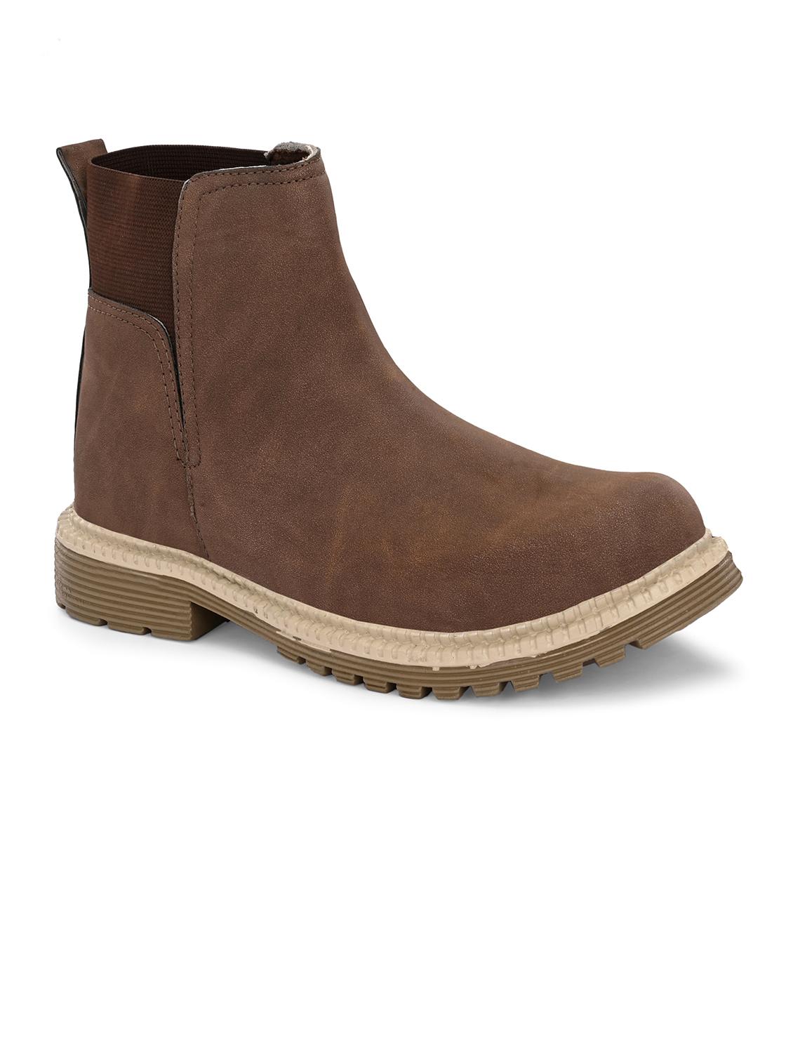 men brown slip on boot - 21998013 -  Standard Image - 1