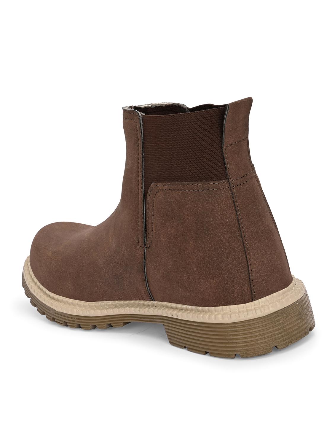 men brown slip on boot - 21998013 - Standard Image - 4