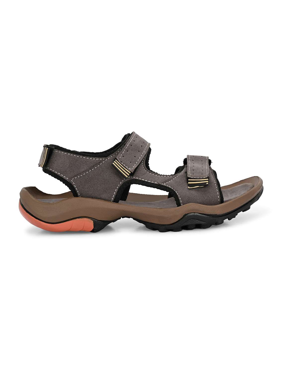 men grey back strap floater - 21998017 - Standard Image - 4