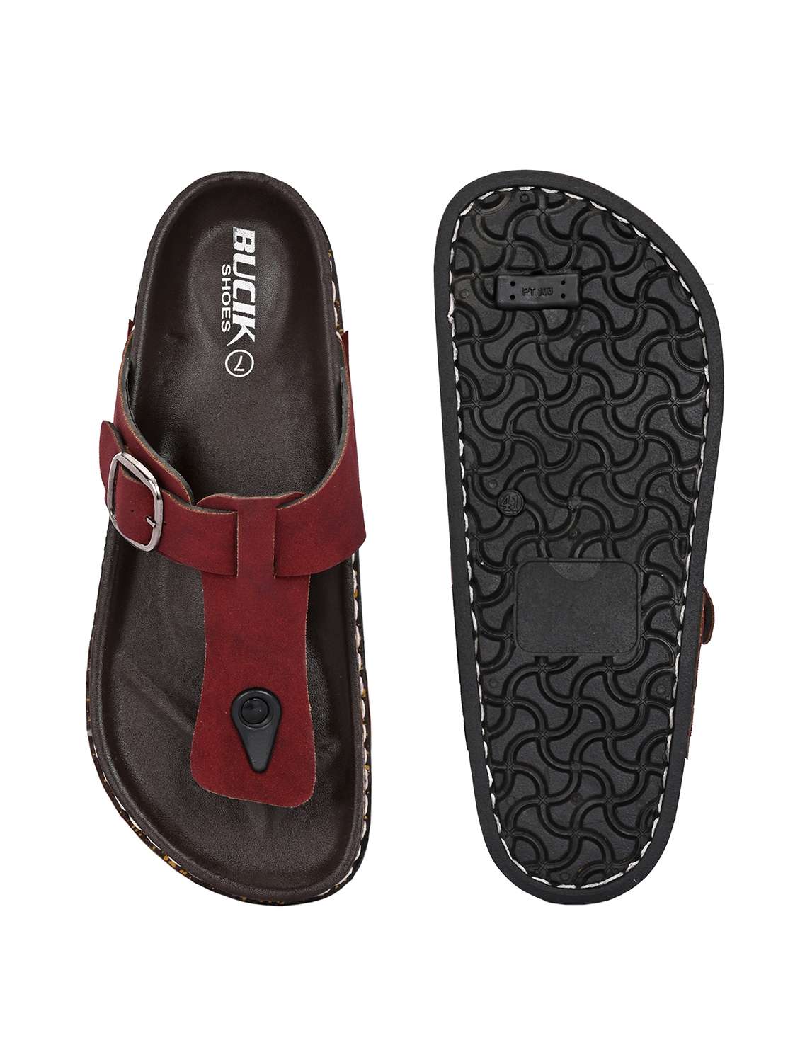 men solid toe separator sandal - 21998018 -  Standard Image - 4