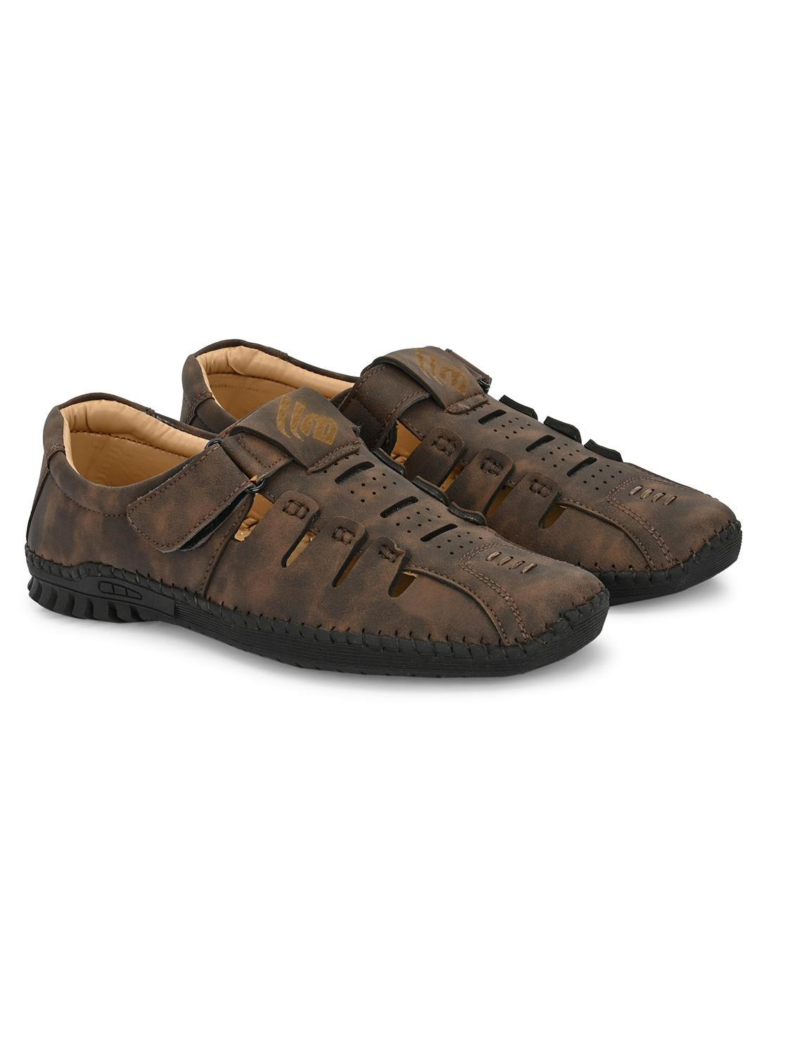 men brown fisherman sandal - 21998028 - Standard Image - 1