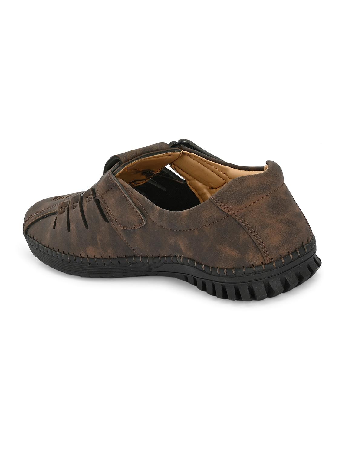 men brown fisherman sandal - 21998028 - Standard Image - 4