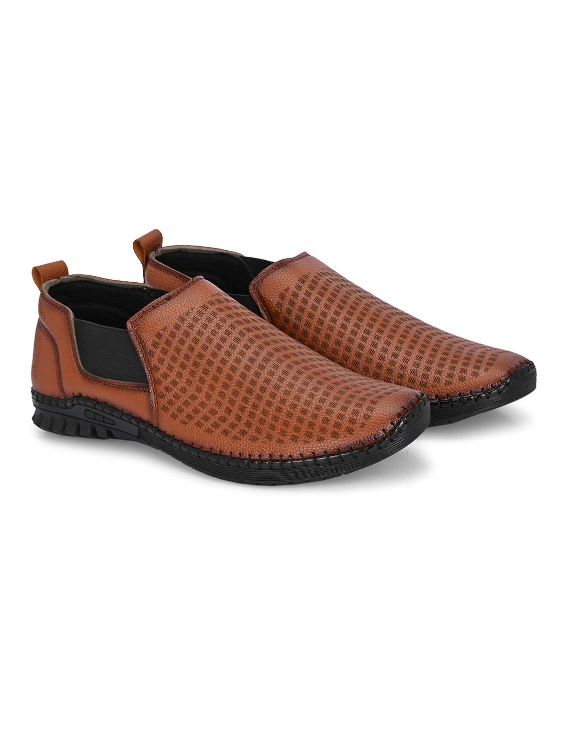 men tan slip on casual shoes - 21998042 -  Standard Image - 1