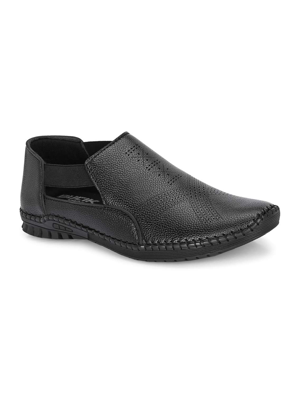 men black slip on sandal - 21998043 -  Standard Image - 1
