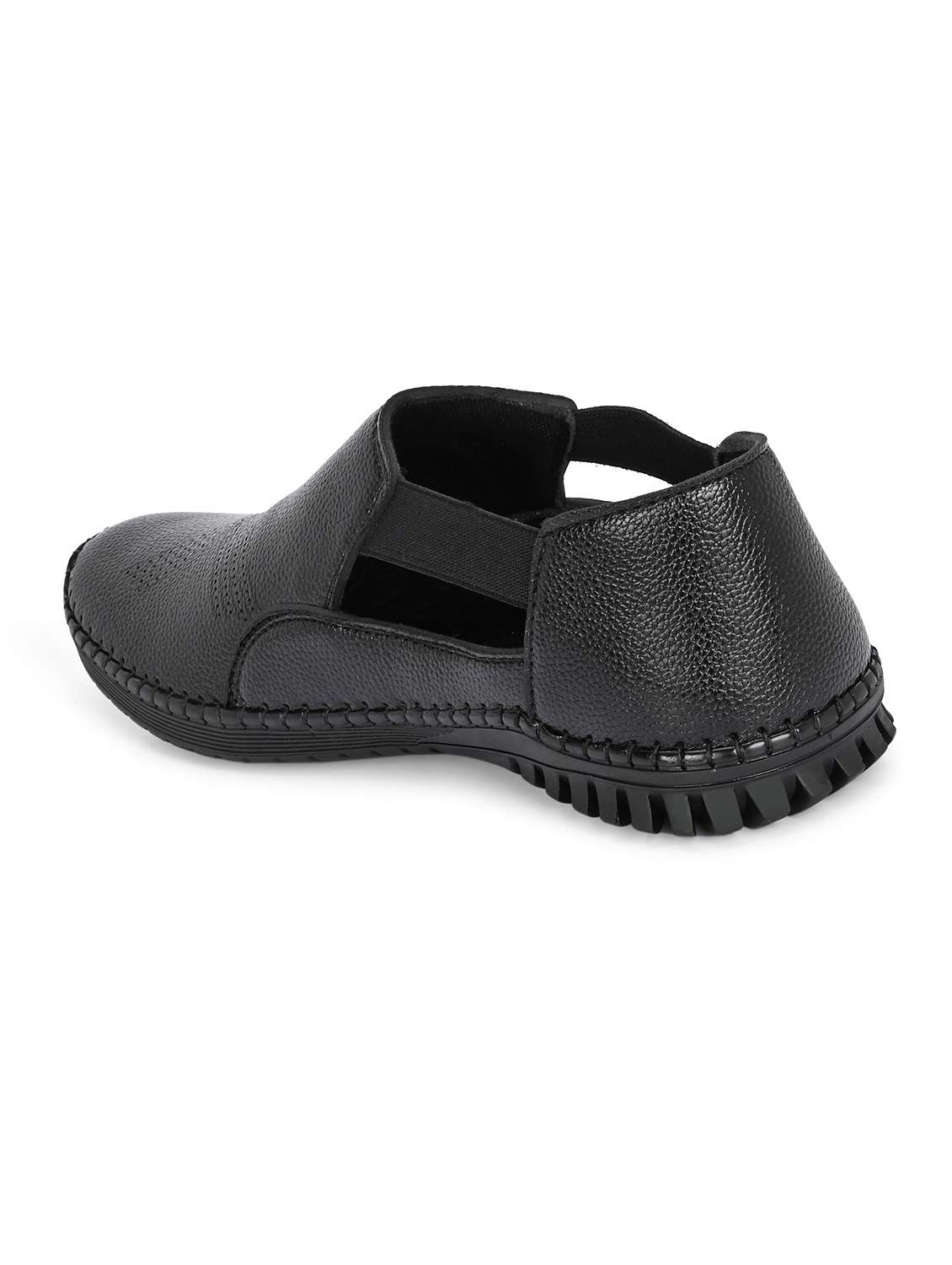 men black slip on sandal - 21998043 -  Standard Image - 4