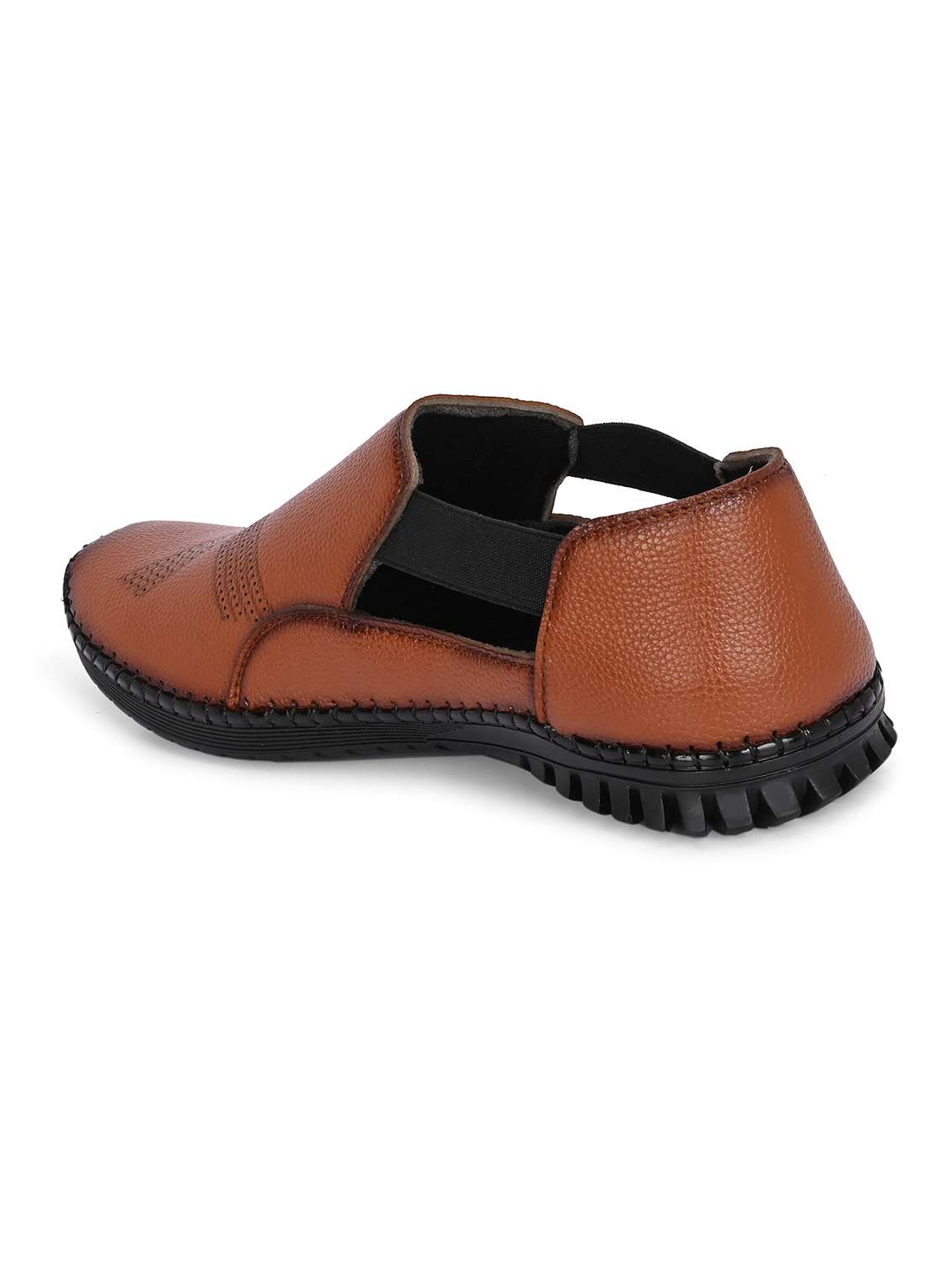 men tan slip on sandal - 21998045 -  Standard Image - 4