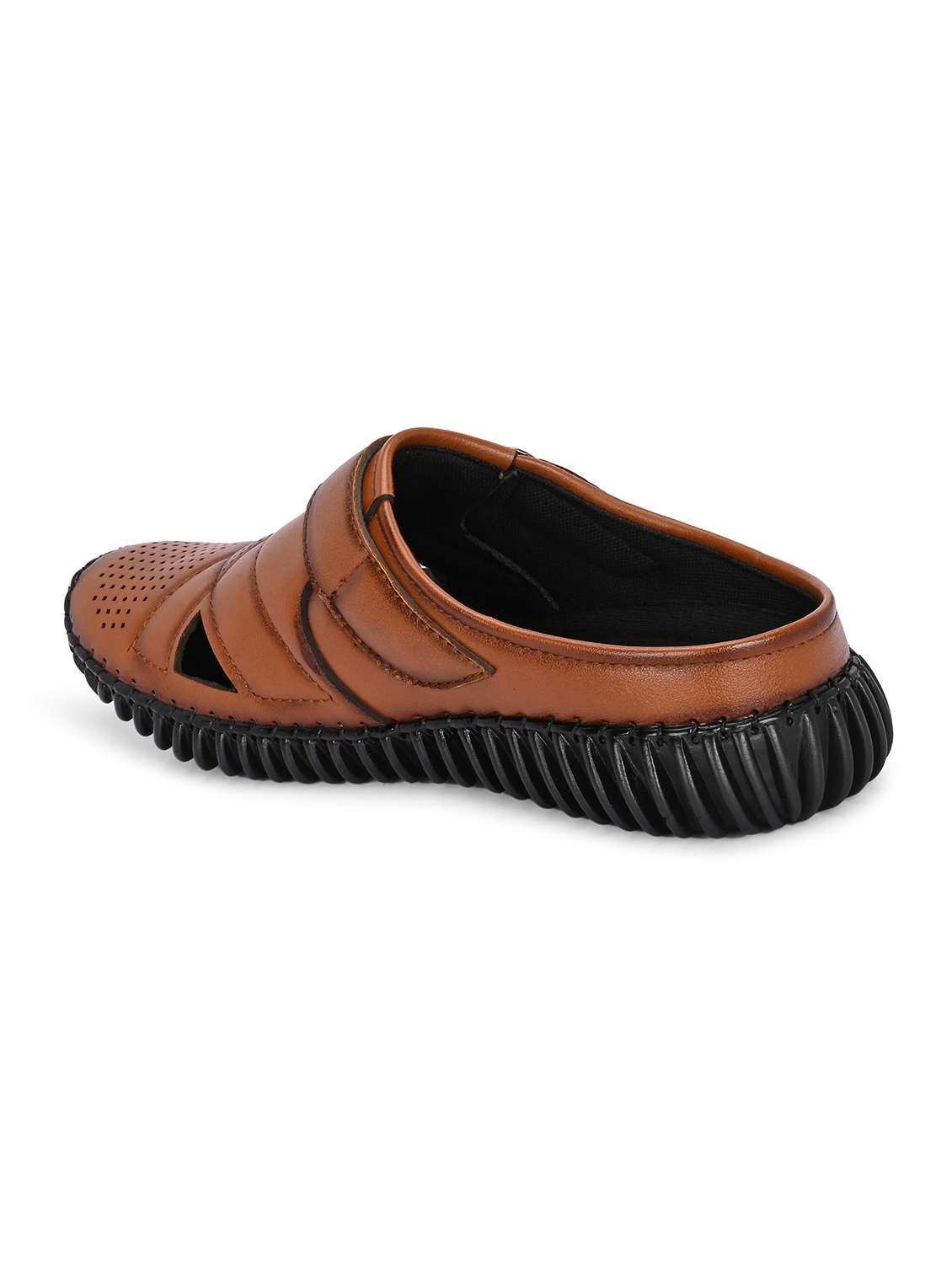 men tan slip on sandal - 21998051 -  Standard Image - 4