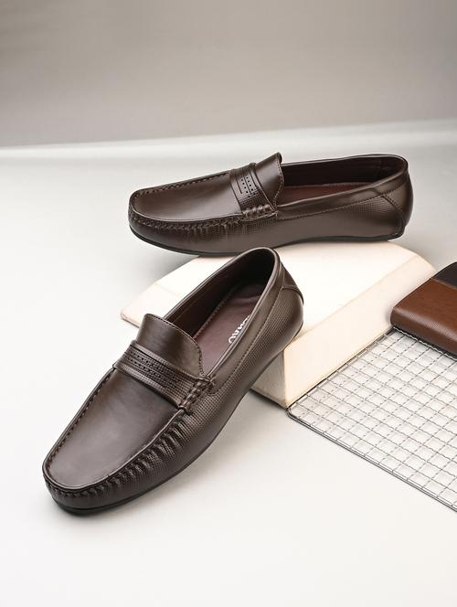 men brown slip on loafer - 21998053 - Standard Image - 0