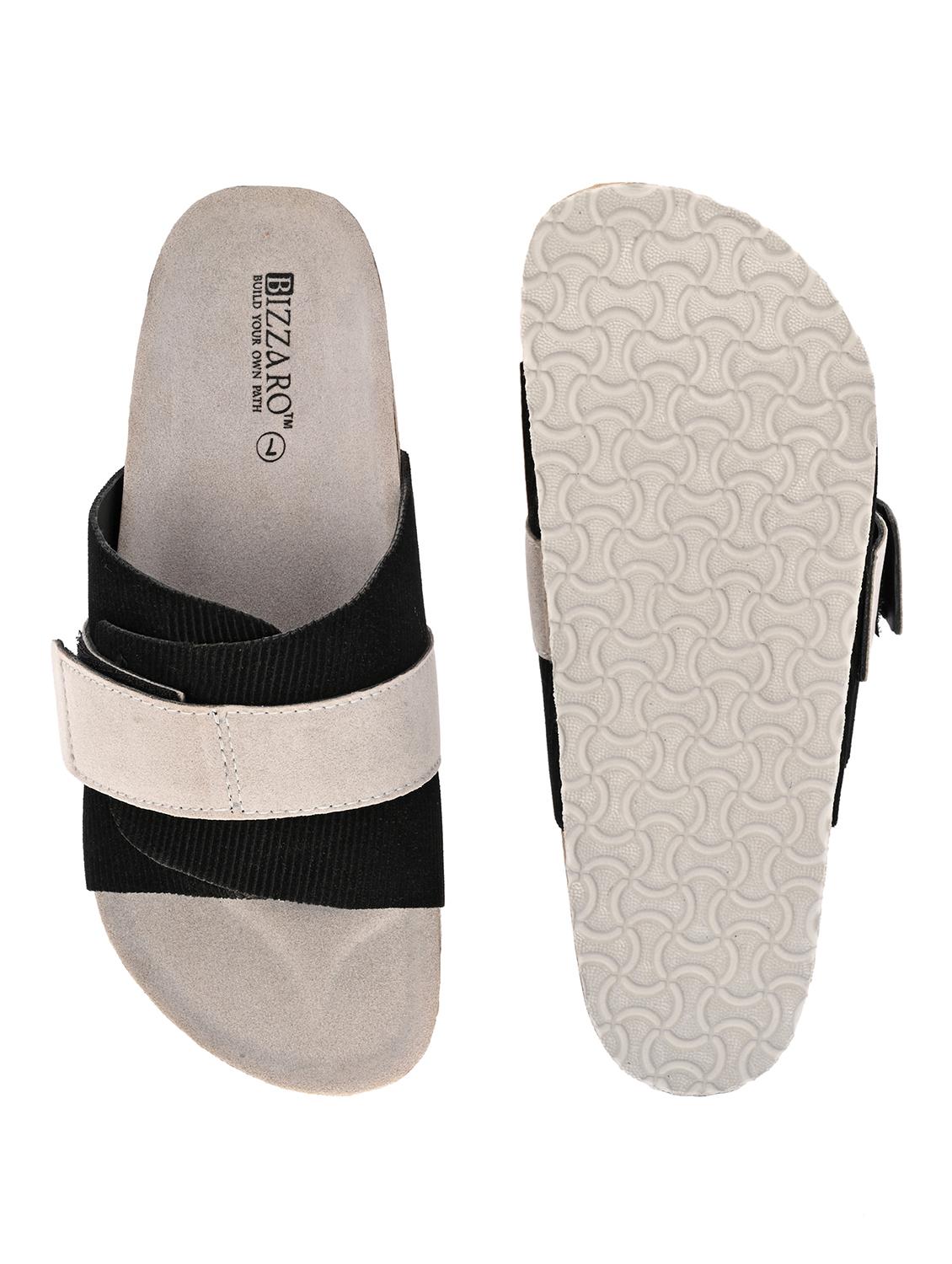men black slip on sandal - 21998077 - Standard Image - 4