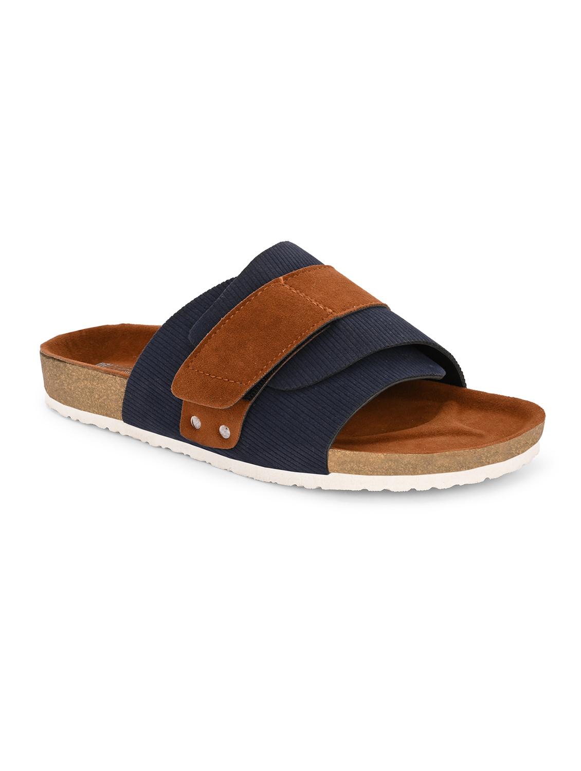 men blue slip on sandal - 21998078 - Standard Image - 1