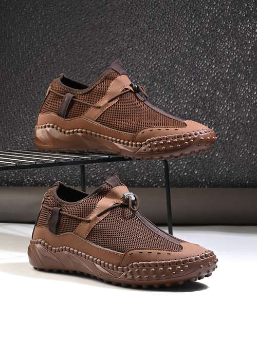 men brown slip on sneaker - 21998089 -  Standard Image - 0