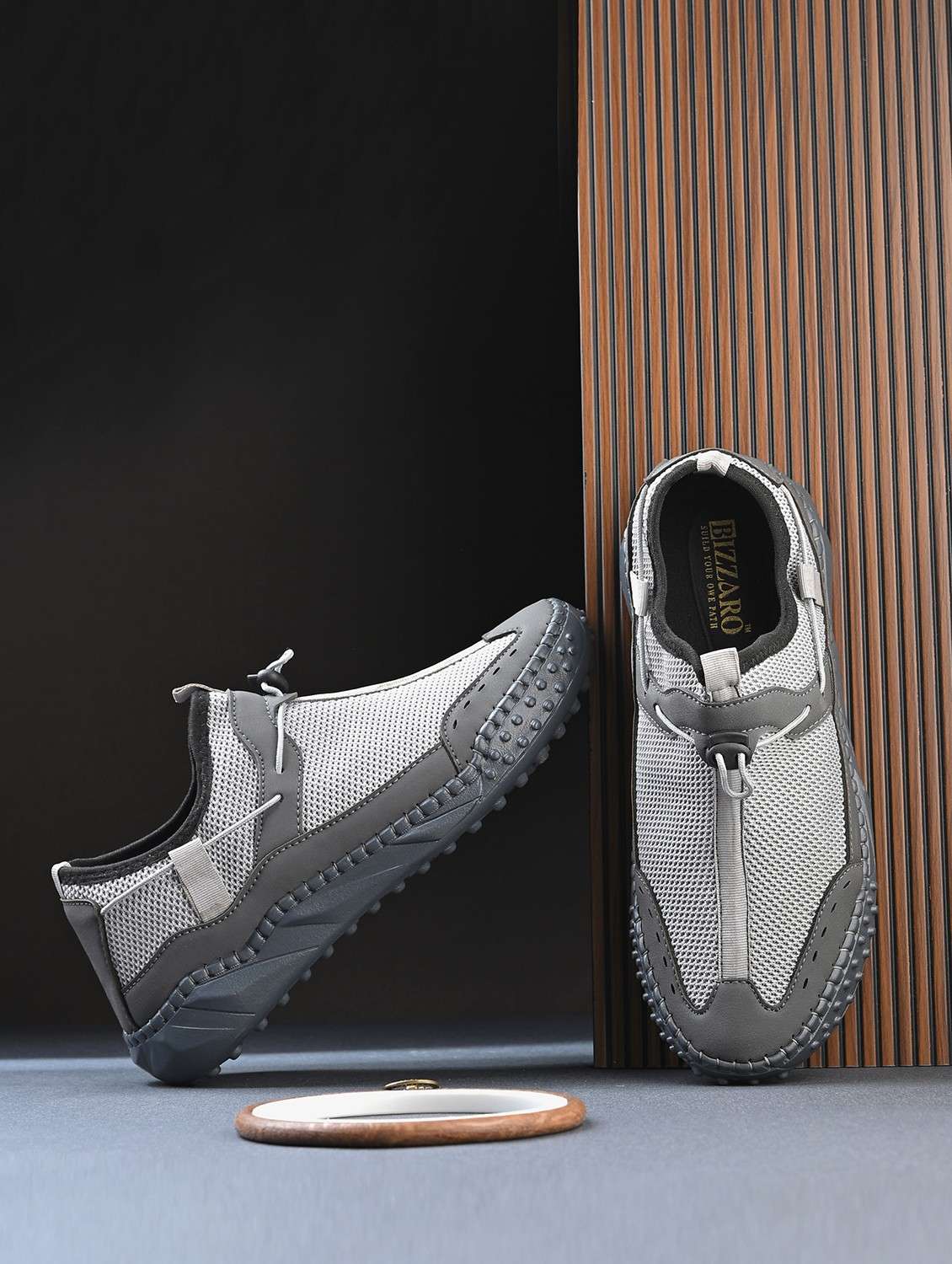men grey slip on sneaker