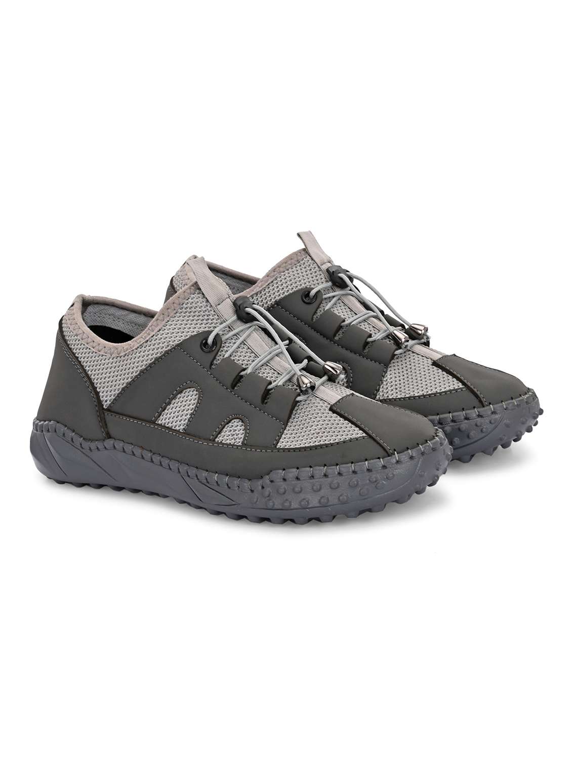 men grey lace up sneaker - 21998093 - Standard Image - 1