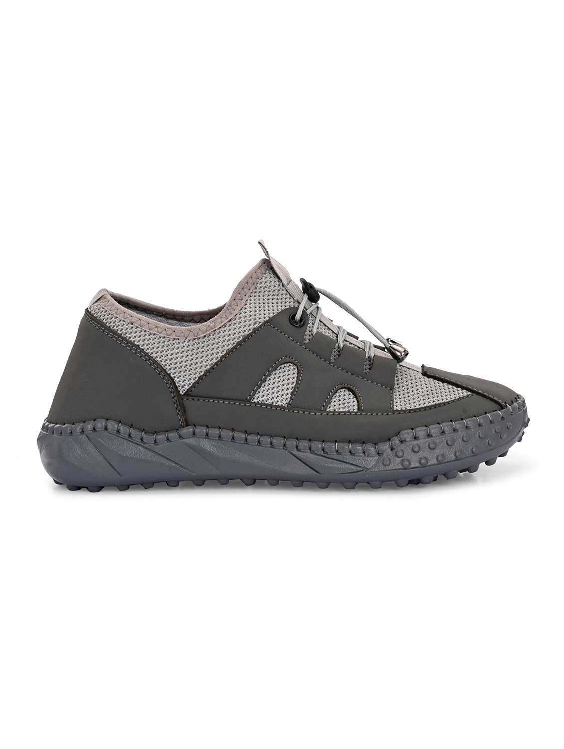 men grey lace up sneaker - 21998093 - Standard Image - 4