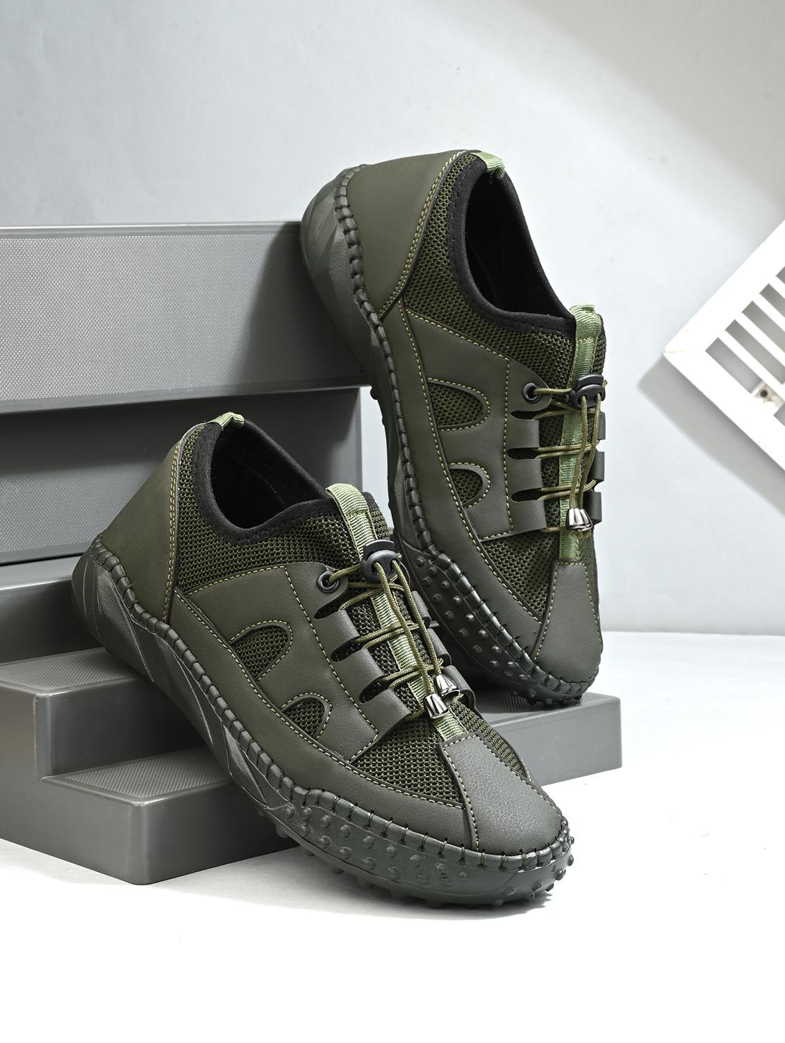 men olive lace up sneaker - 21998094 -  Zoom Image - 0