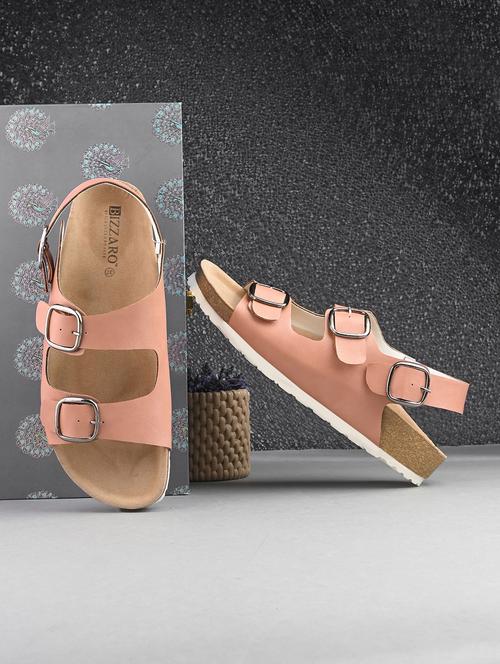 women pink back strap sandal - 21998096 -  Standard Image - 0