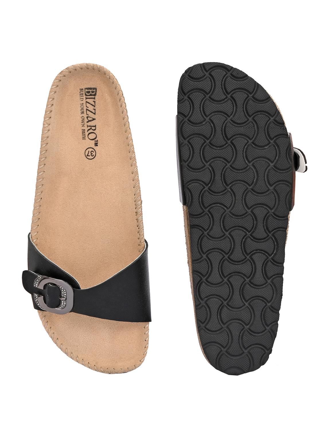 women black slip on sandal - 21998097 - Standard Image - 4