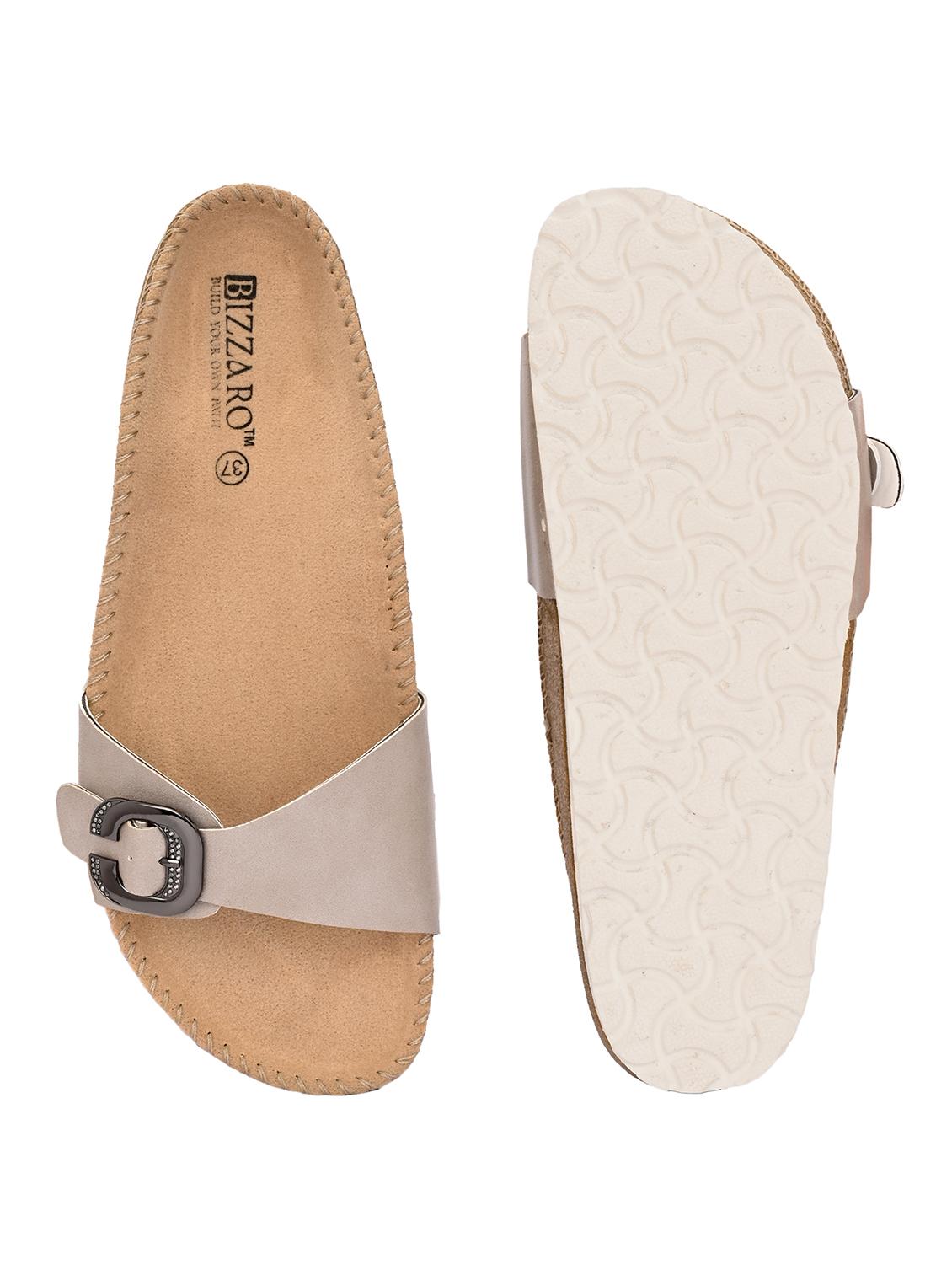 women grey slip on sandal - 21998098 - Standard Image - 4