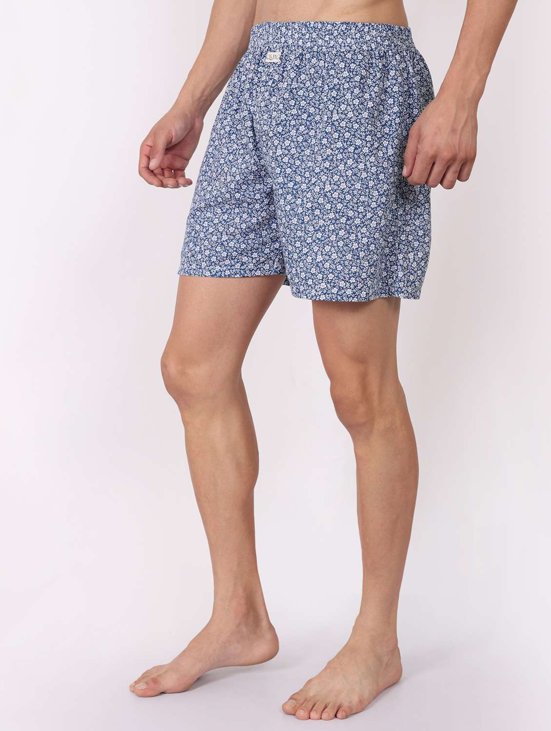 men floral printed mid rise loungewear boxer - 21998317 -  Standard Image - 1