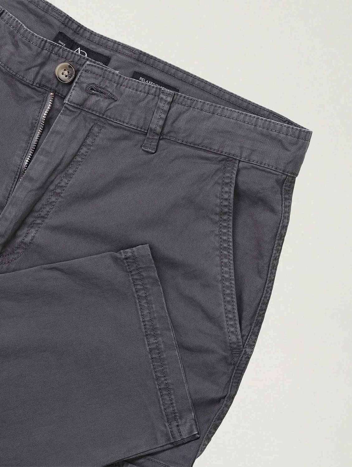 men solid mid rise relaxed fit cargo - 21998325 - Standard Image - 4