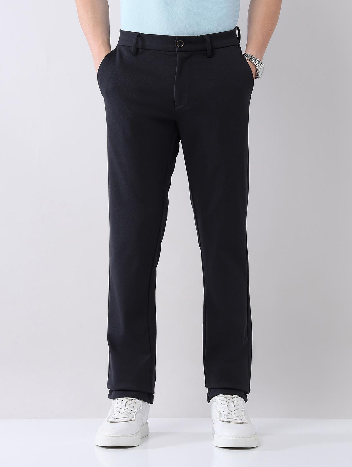 men solid mid rise straight fit chinos - 21998355 -  Standard Image - 1