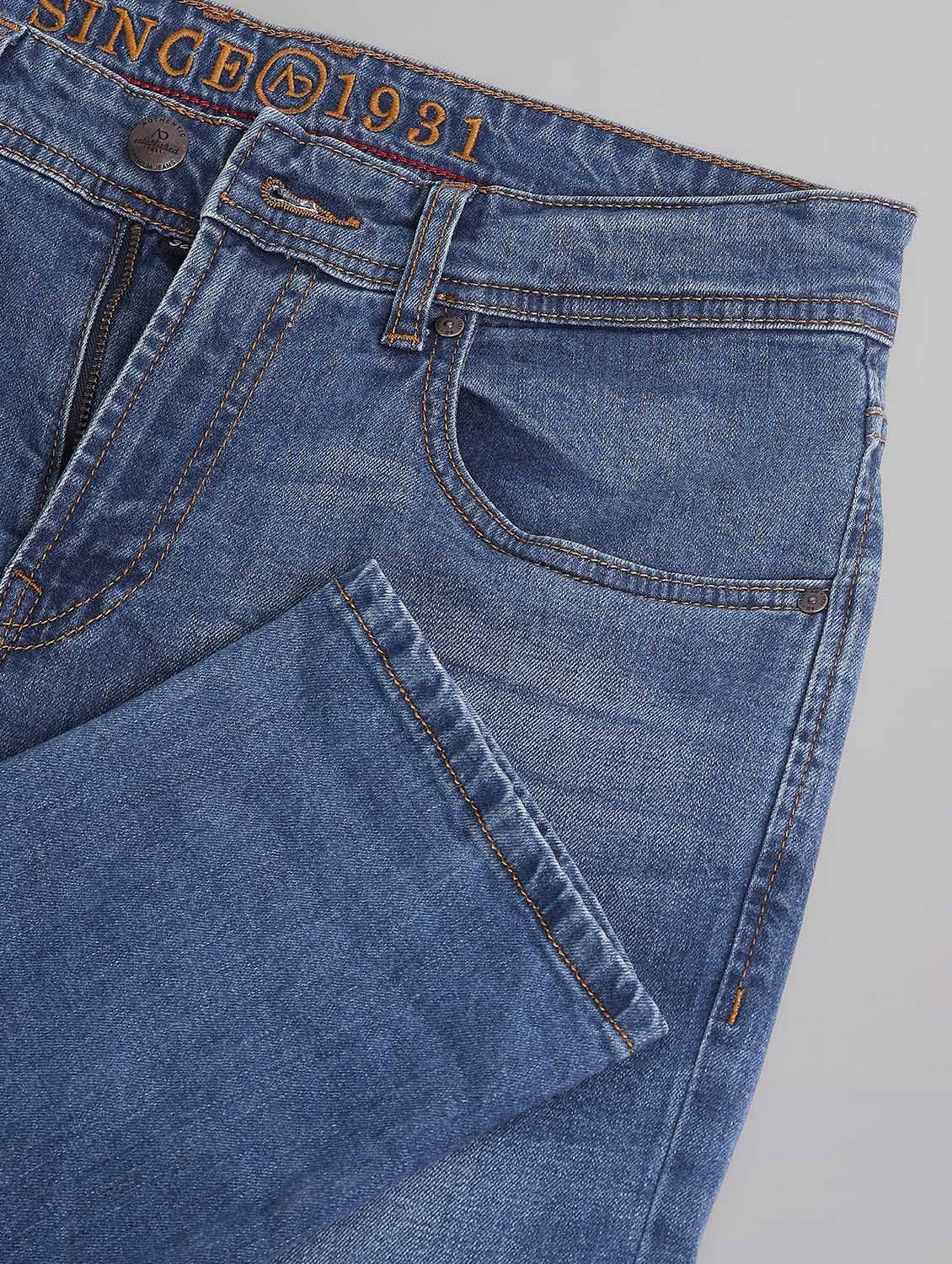 men washed mid rise slim fit jeans - 21998377 - Standard Image - 4