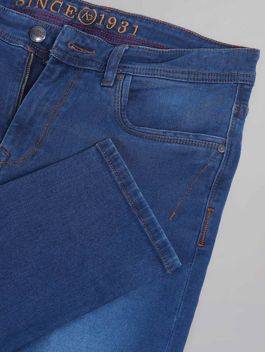 men washed mid rise slim fit jeans - 21998379 - Standard Image - 4